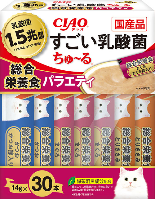 챠오 스고이 유산균 츄르 30P - 종합영양식 버라이어티(주식)