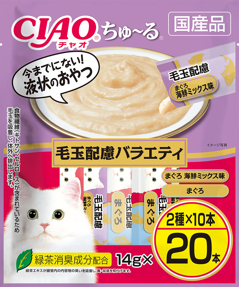 [CAT] 챠오츄르 - 헤어볼케어 버라이어티 20P