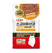 [고양이사료] 스고이 유산균 크런키 1.52kg (380G*4봉) - 치킨